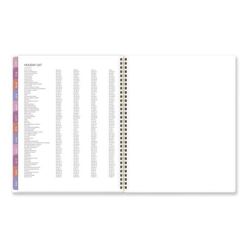 Badge Floral Weekly/Monthly Planner, Floral Artwork, 11 x 9.2, White/Multicolor Cover, 13-Month (Jan to Jan): 2024 to 2025. Picture 9