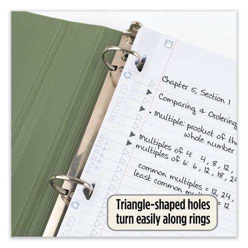Reinforced Filler Paper Plus Study App, 3-Hole, 8.5 x 11, College Rule, 80/Pack. Picture 5