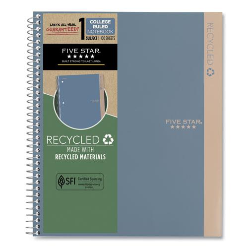 Recycled Notebook, 1 Subject, Medium/College Rule, Randomly Assorted Cover, 11 x 8.5 Sheets. Picture 8