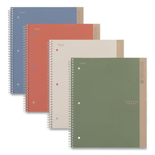 Recycled Notebook, 1 Subject, Medium/College Rule, Randomly Assorted Cover, 11 x 8.5 Sheets. Picture 1