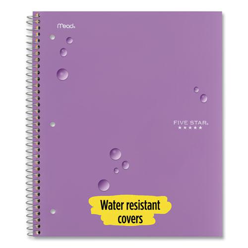 Wirebound Notebook with Two Pockets, 1-Subject, Medium/College Rule, Assorted Cover Color, (100) 11 x 8.5 Sheets, 3/Pack. Picture 7