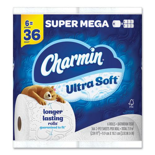 Ultra Soft Bathroom Tissue, Septic-Safe, 2-Ply, White, 336 Sheets/Roll, 18 Rolls/Carton. Picture 4
