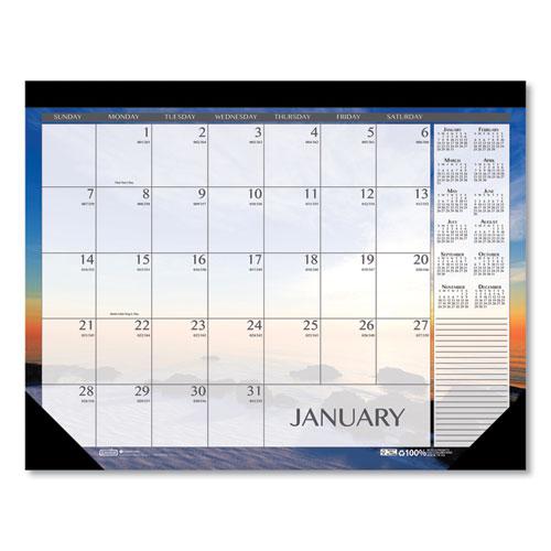 Recycled Earthscapes Desk Pad Calendar, Seascapes Photography, 22 x 17, Black Binding/Corners,12-Month (Jan to Dec): 2024. Picture 2