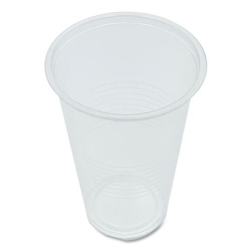 Translucent Plastic Cold Cups, 20 oz, Clear, 1,000/Carton. Picture 4