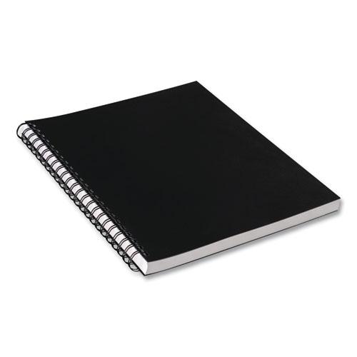 UCreate Poly Cover Sketch Book, 43 lb Cover Paper Stock, Black Cover, 75 Sheets per Book, 12 x 9 Sheets. Picture 4