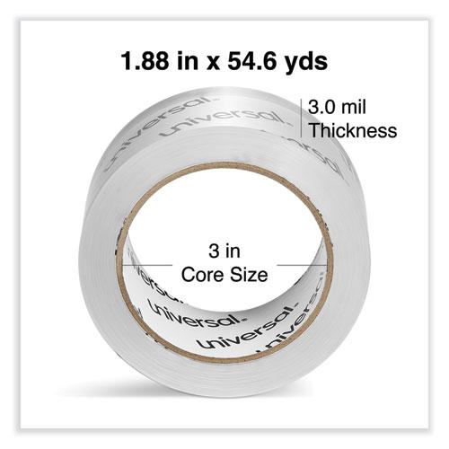 Heavy-Duty Acrylic Box Sealing Tape, 3" Core, 1.88" x 54.6 yds, Clear, 6/Pack. Picture 2