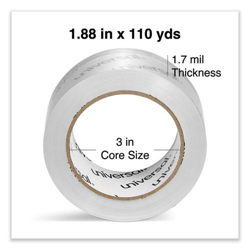 Deluxe General-Purpose Acrylic Box Sealing Tape, 1.7 mil, 3" Core, 1.88" x 109 yds, Clear, 6/Pack. Picture 4
