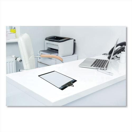 Aluminum Clipboard, 1" Clip Capacity, Holds 8.5 x 11 Sheets, Black. Picture 3