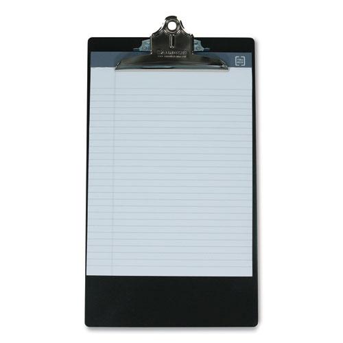 Aluminum Clipboard, 1" Clip Capacity, Holds 8.5 x 14 Sheets, Black. Picture 3
