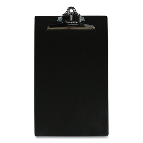 Aluminum Clipboard, 1" Clip Capacity, Holds 8.5 x 14 Sheets, Black. Picture 1