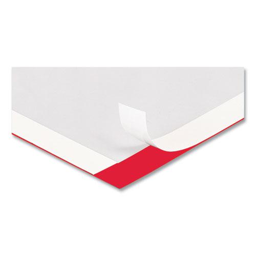 Self Adhesive Sign Holders, 11 x 17 Insert, Clear with Red Border, 2/Pack. Picture 2