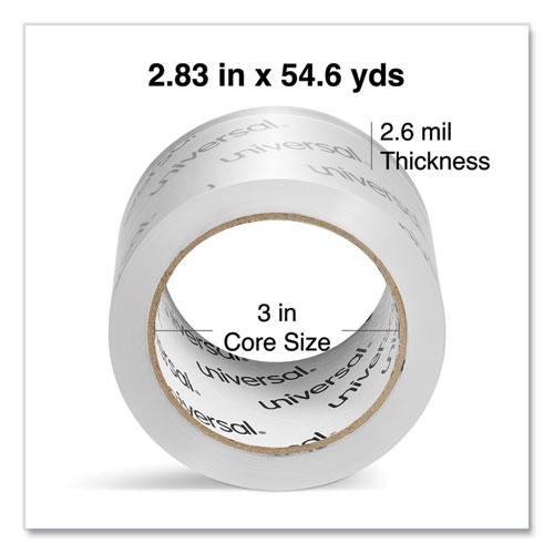 Extra-Wide Moving and Storage Packing Tape, 3" Core, 2.83" x 54.7 yd, Clear, 6/Pack. Picture 2