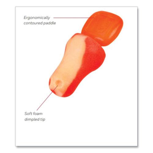 TrustFit Plus Reusable Bell Shaped Uncorded Foam Earplugs, Uncorded, One Size Fits Most, 31 dB NRR, Orange, 1,000/Carton. Picture 2