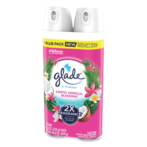 Air Freshener, Tropical Blossoms Scent, 8.3 oz, 2/Pack, 3 Packs/Carton. Picture 2