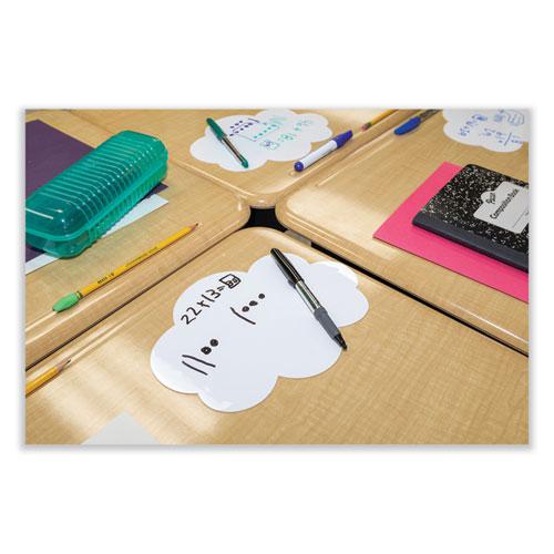 Self Stick Dry Erase Clouds, 7 x 10, White Surface, 10/Pack. Picture 7