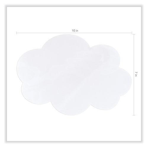 Self Stick Dry Erase Clouds, 7 x 10, White Surface, 10/Pack. Picture 3