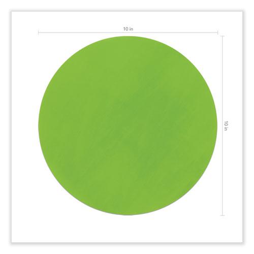 Self Stick Dry Erase Circles, 10 x 10, Blue/Green/Red/White/Yellow Surfaces, 10/Pack. Picture 2