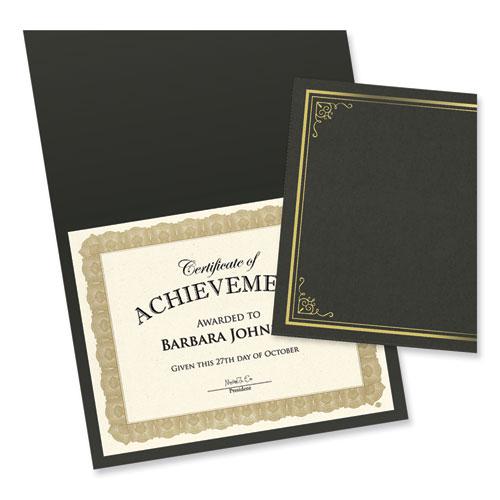 Tree Free Award Certificates, 8.5 x 11, Natural with Gold Braided Border, 15/Pack. Picture 3