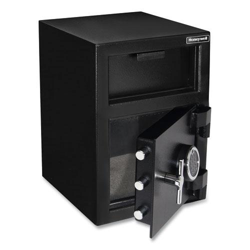 Steel Depository Safe with Digital Lock, 14 x 15.2 x 20.2, 1.06 cu ft, Black. Picture 1