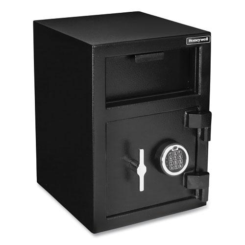 Steel Depository Safe with Digital Lock, 14 x 15.2 x 20.2, 1.06 cu ft, Black. Picture 3