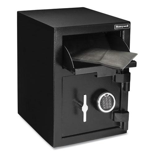 Steel Depository Safe with Digital Lock, 14 x 15.2 x 20.2, 1.06 cu ft, Black. Picture 4