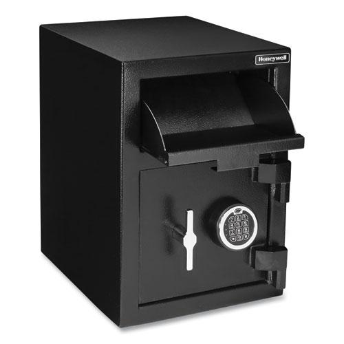 Steel Depository Safe with Digital Lock, 14 x 15.2 x 20.2, 1.06 cu ft, Black. Picture 5