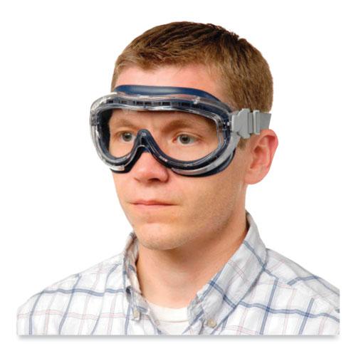 Flex Seal OTG Goggles, Clear HydroShield Anti-Fog/Anti-Scratch Lens, Clear/Navy/Gray Frame. Picture 4