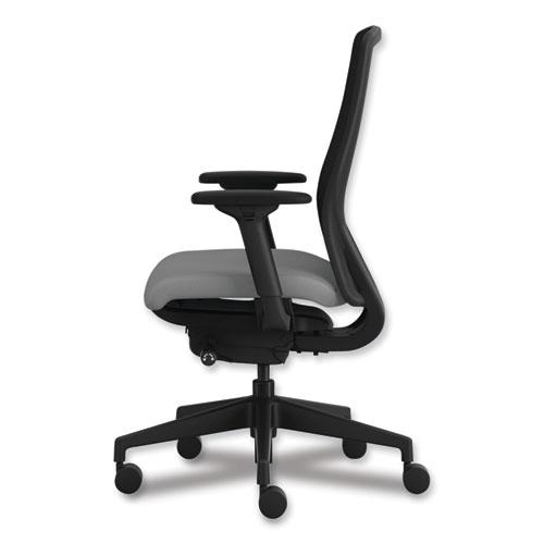 Nucleus Series Recharge Task Chair, 16.63 to 21.13 Seat Height, Frost Seat, Black Back, Black Base. Picture 2
