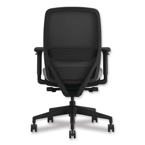 Nucleus Series Recharge Task Chair, 16.63 to 21.13 Seat Height, Frost Seat, Black Back, Black Base. Picture 4