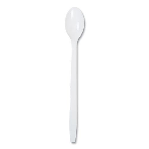 Polypropylene Cutlery, Soda Spoon, 7.87", White, 1,000/Carton. Picture 1