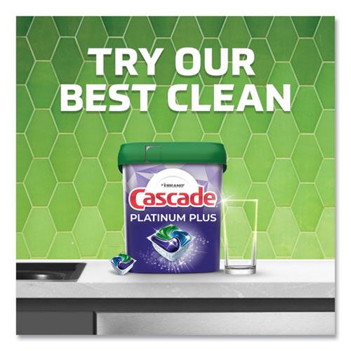 Platinum Plus ActionPacs Dishwasher Detergent Pods, Fresh Scent, 28.4 oz Tub, 52/Tub, 3 Tubs/Carton. Picture 5
