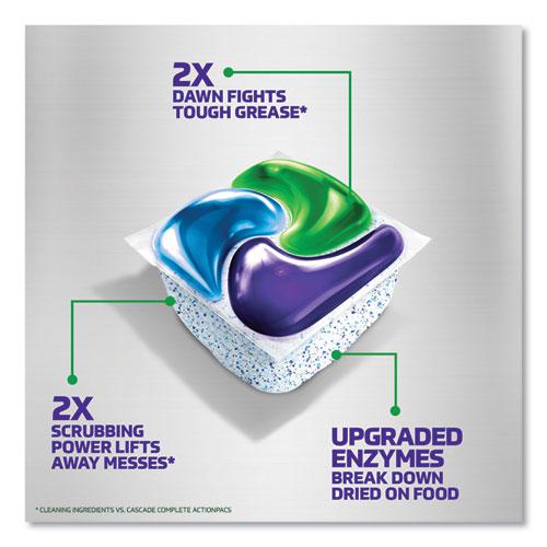 Platinum Plus ActionPacs Dishwasher Detergent Pods, Fresh Scent, 28.4 oz Tub, 52/Tub, 3 Tubs/Carton. Picture 6
