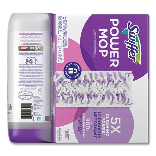 PowerMop Cleaning Solution and Pads Refill Pack, Lavender, 25.3 oz Bottle and 5 Pads per Pack, 4 Packs/Carton. Picture 2