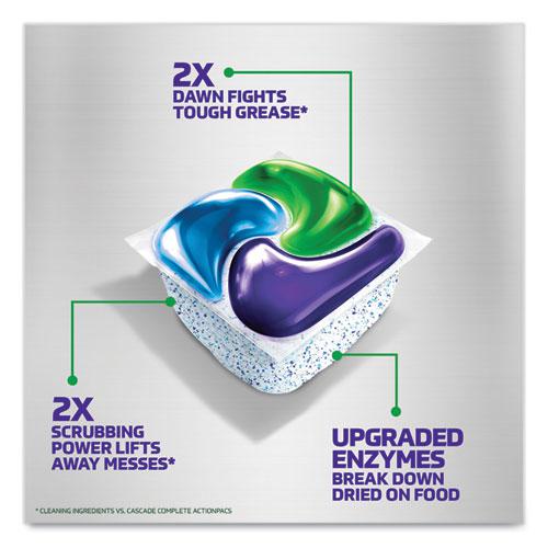 Platinum Plus ActionPacs Dishwasher Detergent Pods, Fresh Scent, 20.7 oz Tub, 38/Tub, 6/Carton. Picture 3