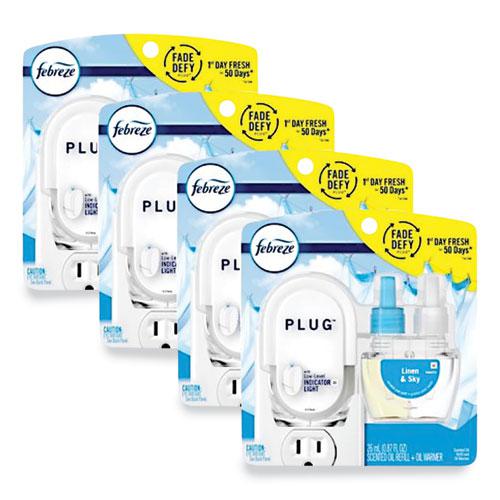PLUG Air Freshener Warmer Start Kit, 6.54 x 2.99 x 5.98, Clear/White, 4/Carton. Picture 1
