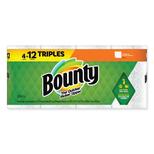 Kitchen Roll Paper Towels, 2-Ply, White, 10.5 x 11, 87 Sheets/Roll, 4 Triple Rolls/Pack, 6 Packs/Carton. Picture 3