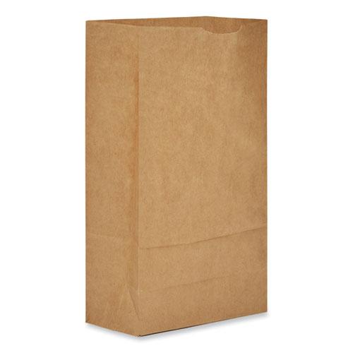 Grocery Paper Bags, 35 lb Capacity, #6, 6" x 3.63" x 11.06", Kraft, 500 Bags. Picture 7