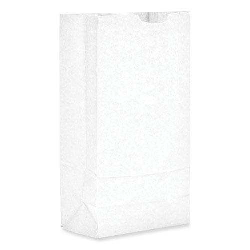 Grocery Paper Bags, 35 lb Capacity, #10, 6.31" x 4.19" x 13.38", White, 500 Bags. Picture 6