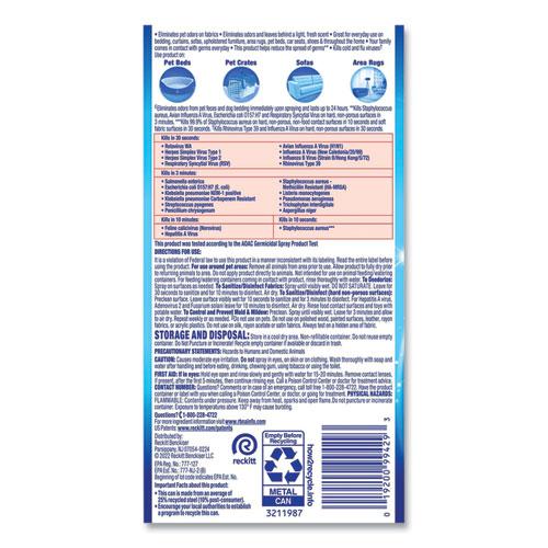 Disinfectant Spray II Pet Odor Eliminator, Fresh, 15 oz Aerosol Spray, 12/Carton. Picture 5