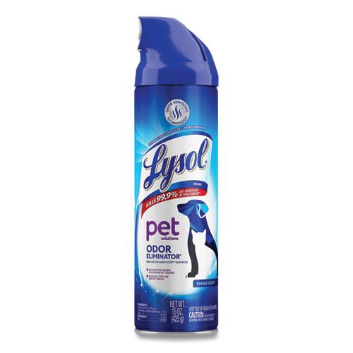 Disinfectant Spray II Pet Odor Eliminator, Fresh, 15 oz Aerosol Spray, 12/Carton. Picture 1