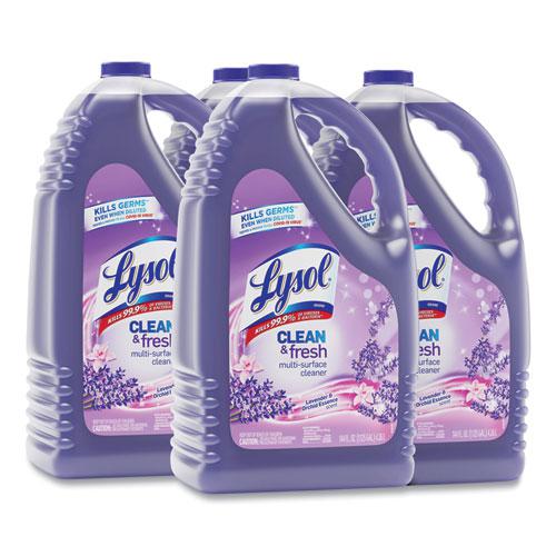 Clean and Fresh Multi-Surface Cleaner, Lavender and Orchid Essence, 144 oz Bottle, 4/Carton. Picture 1