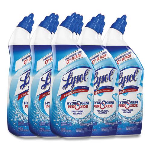 Toilet Bowl Cleaner with Hydrogen Peroxide, Ocean Fresh Scent, 24 oz, 9/Carton. Picture 2