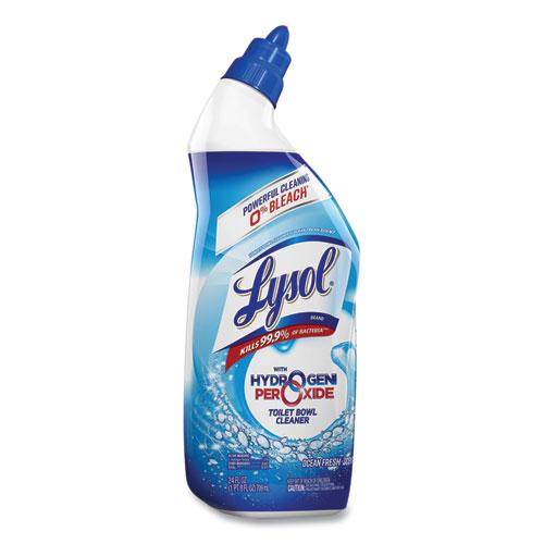 Toilet Bowl Cleaner with Hydrogen Peroxide, Ocean Fresh Scent, 24 oz, 9/Carton. Picture 3