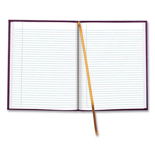 Executive Notebook with Ribbon Bookmark,1 Subject, Medium/College Rule, Grape Cover, (75) 10.75 x 8.5 Sheets. Picture 2
