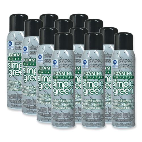 Foaming Crystal Industrial Cleaner and Degreaser, 20 oz Aerosol Spray, 12/Carton. Picture 1