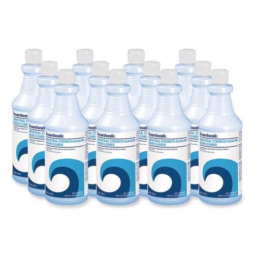Industrial Strength Alkaline Drain Cleaner, 32 oz Bottle, 12/Carton. Picture 1