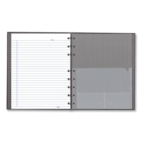 NotePro Notebook, 1-Subject, Medium/College Rule, Cool Gray Cover, (75) 9.25 x 7.25 Sheets. Picture 3