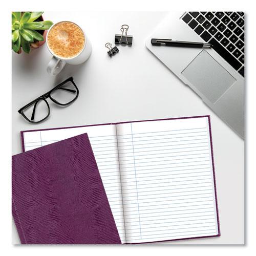 Executive Notebook, 1-Subject, Medium/College Rule, Grape Cover, (72) 9.25 x 7.25 Sheets. Picture 4