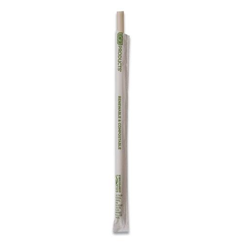 Renewable and Compostable PHA Straws, 10.25", Natural White, 1,250/Carton. Picture 3