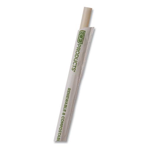 Renewable and Compostable PHA Straws, 7.75", Natural White, 2,000/Carton. Picture 3